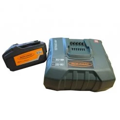 Rokamat Lot De Batterie 08066 Batterie 18 Volts 5,2 Ah Li-Ion + Chargeur Rapide