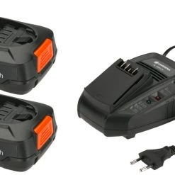 Gardena Lot De Batterie 14907-20 Kit De Démarrage P4A QC+2x2.5Ah 5 Gardena Lot De Batterie 14907-20 Kit De Démarrage P4A QC+2x2.5Ah -Chargeur Soldes 14907 20 kit de demarrage p4a qc 2x2 5ah 2