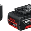 Bosch Bleu Accessoires Lot De Batterie 1600A019S0 Pack 2 Batteries GBA 18V 4.0Ah + Chargeur GAL 18V-40