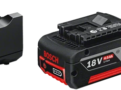Bosch Bleu Accessoires Lot De Batterie 1600A019S0 Pack 2 Batteries GBA 18V 4.0Ah + Chargeur GAL 18V-40