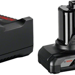 Bosch Bleu Accessoires Lot De Batterie 1600A01B20 Pack 2 Batteries GBA 12V 6.0 Ah + Chargeur GAL 12V-40