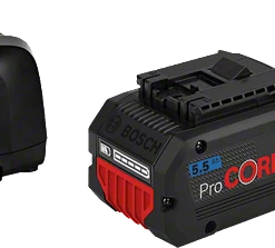 Bosch Bleu Accessoires Lot De Batterie 1600A0214C Pack Batterie 5.5Ah ProCore + Chargeur GAL 1880 CV