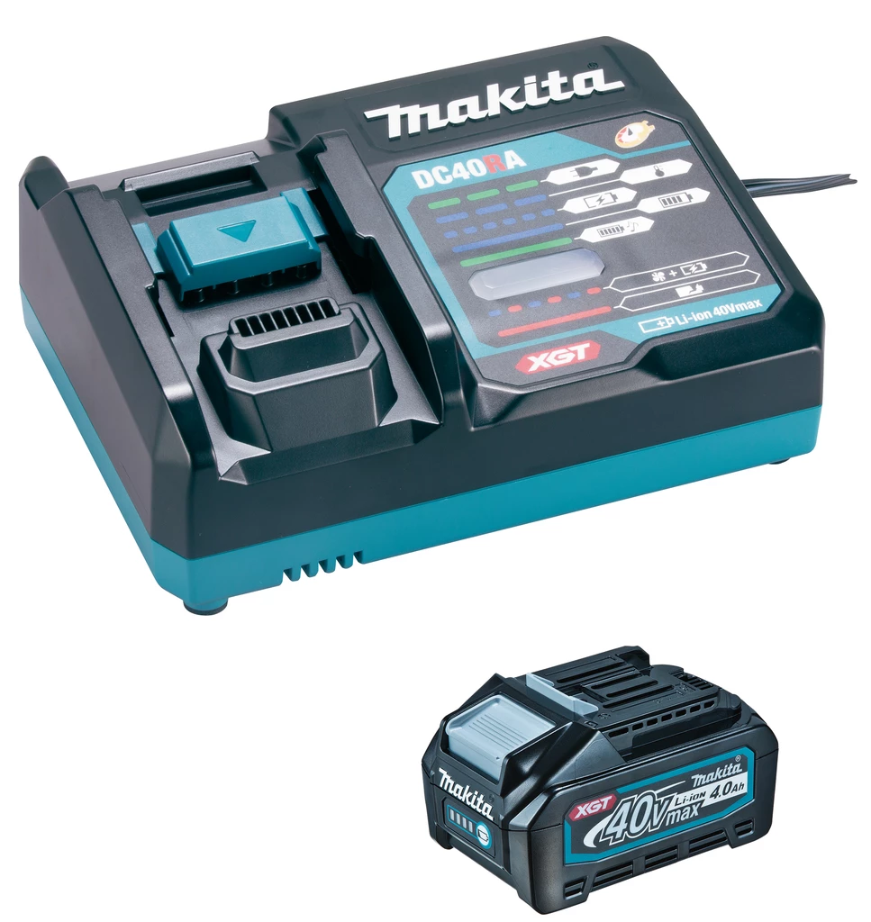 Makita Accessoires Lot De Batterie 191J65-4 Kit De Démarrage XGT DC40RA Chargeur 1 X Batterie BL4040 40V Max 4.0Ah 1 Makita Accessoires Lot De Batterie 191J65-4 Kit De Démarrage XGT DC40RA Chargeur 1 X Batterie BL4040 40V Max 4.0Ah