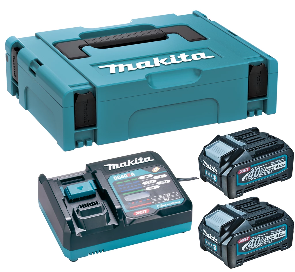 Makita Accessoires Lot De Batterie 191J97-1 Kit De Démarrage XGT DC40RA Chargeur 2 X Batterie BL4040 40V Max 4.0Ah Dans MBox 2 Makita Accessoires Lot De Batterie 191J97-1 Kit De Démarrage XGT DC40RA Chargeur 2 X Batterie BL4040 40V Max 4.0Ah Dans MBox – Image 2