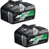 HIKOKI Accessoires Lot De Batterie 375575 TwinPack - BSL36B18 Batterie Multivolt 36V 4.0Ah/ 18V 8.0Ah Li-Ion