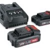 Flex-tools Accessoires Lot De Batterie 491357 P-Set 22 Q Accu Set 18V 2.5Ah - 2 X AP18.0/2.5 Batteries + Chargeur 18 Volts