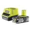 Ryobi Accessoires Lot De Batterie 5133003359 RC18120-125 Batterie One+ 18 Volt 2.5 Ah Li-ion + Chargeur