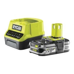 Ryobi Accessoires Lot De Batterie 5133003359 RC18120-125 Batterie One+ 18 Volt 2.5 Ah Li-ion + Chargeur