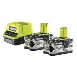 Ryobi Accessoires Lot De Batterie 5133003363 RC18120-240 2x Batterie One+ 18 Volt 4.0 AH Li-ion + Chargeur