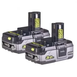 Ryobi Accessoires Lot De Batterie 5133003591 RB18LL30 Duopack Batterie 18 Volt 3.0 AH Li-ion