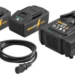 Rems Lot De Batterie 571593 R220 571593 Bloc D'alimentation 22 V 5,0 Ah/230 Volt 290 Watt