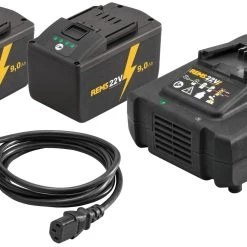 Rems Lot De Batterie 571594 R220 571594 Bloc D'alimentation 22 V 9,0 Ah/230 Volt 290 Watt