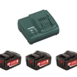 Metabo Accessoires Lot De Batterie 685049000 Pack Batterie 3 X 18V 4.0Ah Li-Ion + Chargeur ASC30-36