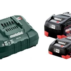 Metabo Accessoires Lot De Batterie 685160000 Pack Batterie 1 X 18V LiHD 4.0Ah + 1 X 18V LiHD 5.5Ah + 1 X Chargeur ASC 55