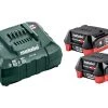 Metabo Accessoires Lot De Batterie 685301000 Set De Base - 2 X Batterie 12V 4.0Ah Li-Power + Chargeur ASC55