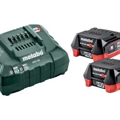Metabo Accessoires Lot De Batterie 685301000 Set De Base - 2 X Batterie 12V 4.0Ah Li-Power + Chargeur ASC55