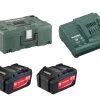 Metabo Accessoires Lot De Batterie Basis-Sets Sets De Base De Batteries Avec Chargeur 685065000