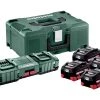 Metabo Accessoires Lot De Batterie Basis-Sets Sets De Base De Batteries Avec Chargeur 685106000