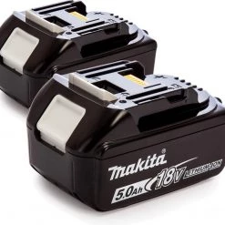 Makita Accessoires Lot De Batterie BL1850B Duopack - 2 X Batterie 18 Volt 5.0Ah Li-Ion