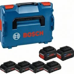 Bosch Bleu Accessoires Lot De Batterie Bosch Dans L-Boxx - 4 X Batterie ProCore 18V 4.0 Ah + 2 X ProCore 8.0 Ah 1600A02A2T