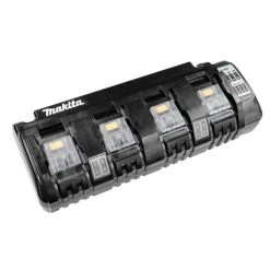 Makita Accessoires Chargeur De Batterie DC18SF Chargeur Multi-usages à 4 Ports Pour LXT 14.4 - 18 Volt