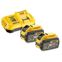 DeWalt Accessoires Lot De Batterie DCB118Y2-QW Kit De Démarrage FlexVolt - 2 X Batterie FlexVolt 54V 12.0Ah Li-Ion + Chargeur Rapide DCB118
