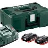 Metabo Accessoires Lot De Batterie Ensemble De Base 2 X LiHD 4.0 Ah + MetaLoc (685130000)