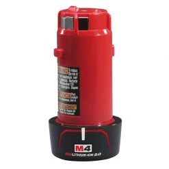 Milwaukee Accessoires Lot De Batterie M4™ Batterie Red Lithium 2.0 Ah M4 B2
