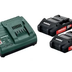 Metabo Accessoires Lot De Batterie Pack Batterie 2 X 18V 2.0Ah Li-Ion + 1 X Chargeur SC 30 685161000