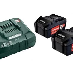 Metabo Accessoires Lot De Batterie Pack Batterie 2 X 18V 4.0Ah Li-Ion + 1 X Chargeur ASC 55 685050000