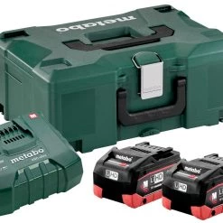 Metabo Accessoires Lot De Batterie Set De Batteries 2 X 18V LiHD 8.0Ah + 1 X Lader ASC Ultra 685131000