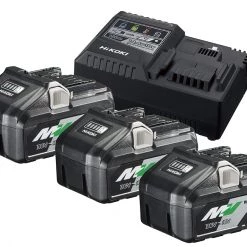 HIKOKI Accessoires Lot De Batterie UC18YSL3WB3 BoosterPack -3 X BSL36B18 Batterie Multivolt 36V 4.0Ah/ 18V 8.0Ah Li-Ion + Chargeur Rapide UC18YSL3